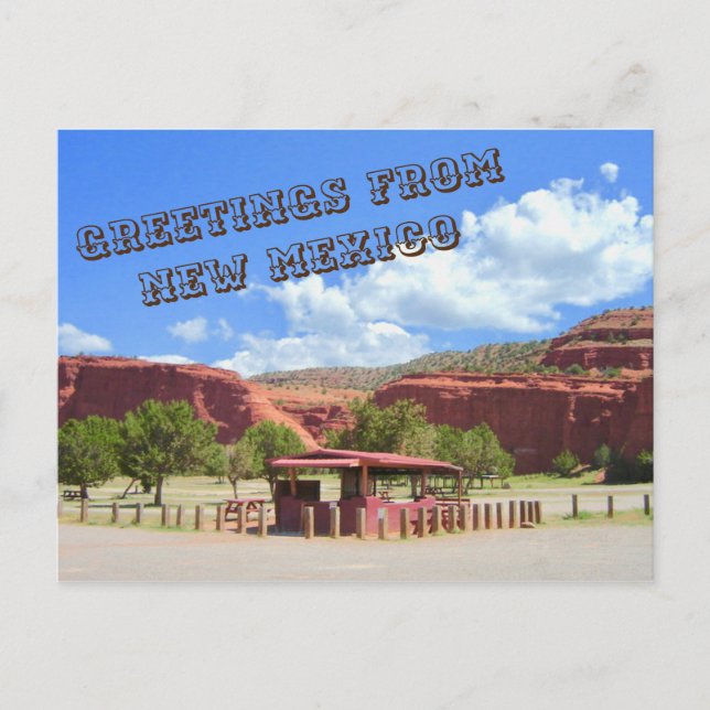 Greetings from New Mexico Postcard (Front)