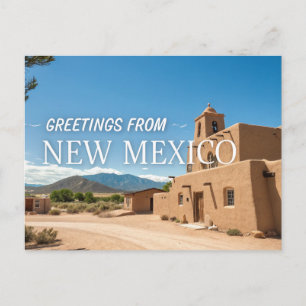 Greetings From New Mexico Postcard