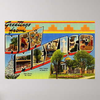 Greetings From New Mexico Poster