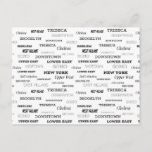 Greetings From New York City, Neighbourhoods