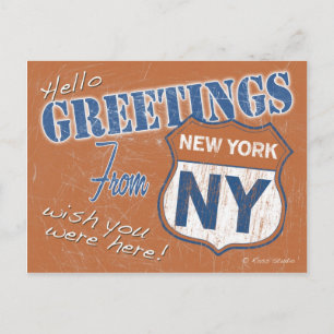 Greetings from New York City New York Postcard