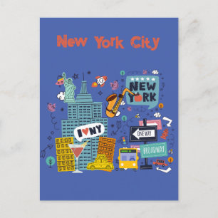 Greetings from New York City Postcard