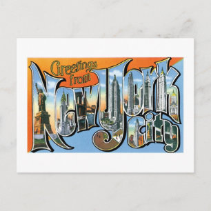 Greetings from New York, New York! Postcard