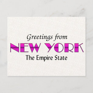 Greetings from New York Postcard
