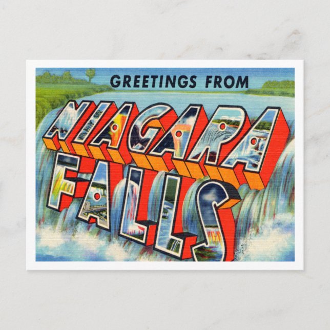 Greetings from Niagara Falls, New York Travel Postcard (Front)