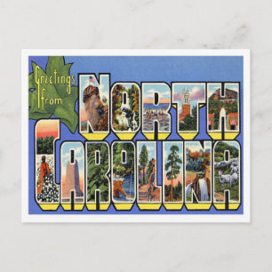 Greetings From North Carolina Postcard