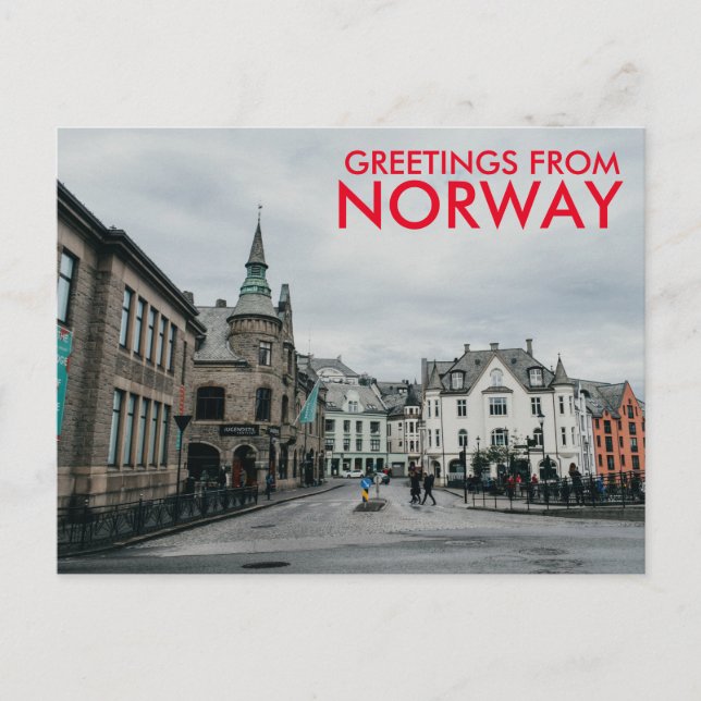 Greetings from Norway Postcard (Front)