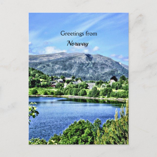 Greetings from Norway Postcard (Front)