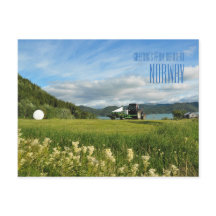 Greetings from Norway summer photo card