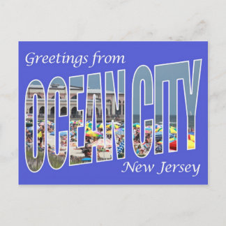 Greetings from Ocean City Postcard