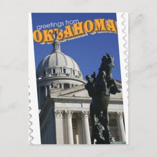 Greetings from Oklahoma Postcard
