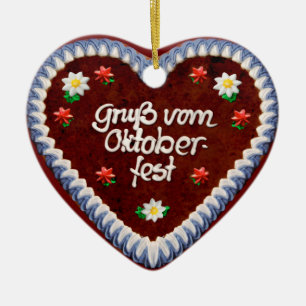 Greetings from Oktoberfest (customizable) Ceramic Ornament