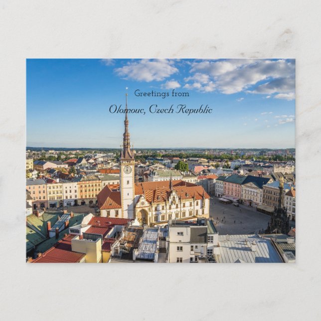Greetings from Olomouc, Czech Republic Postcard (Front)