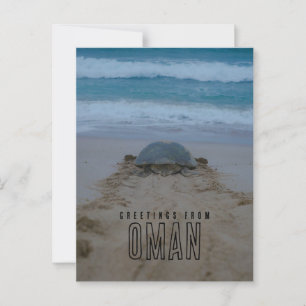Greetings from oman postcard
