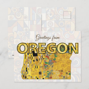 Greetings from Oregon Postcard