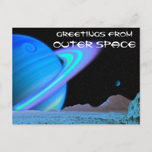 Greetings from Outer Space Postcard