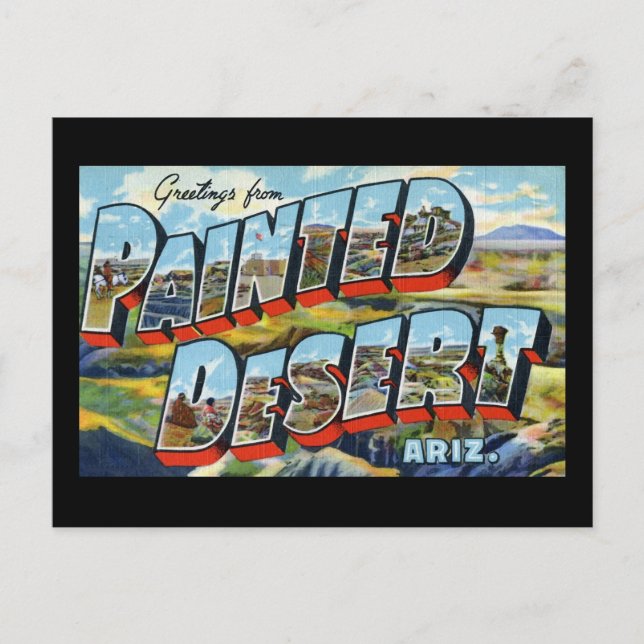 Greetings from Painted Desert Arizona Postcard (Front)