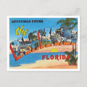 Greetings from Palm Beaches, Florida Travel Postcard