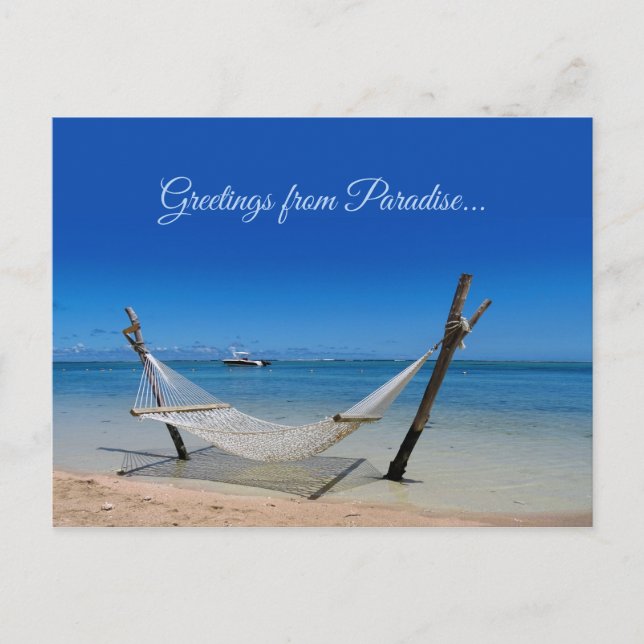 Greetings from Paradise Postcard (Front)