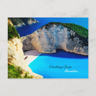 Greetings from Paradise Postcard
