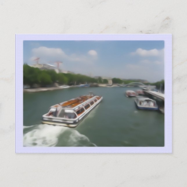 Greetings From Paris (Seine-River) Postcard (Front)