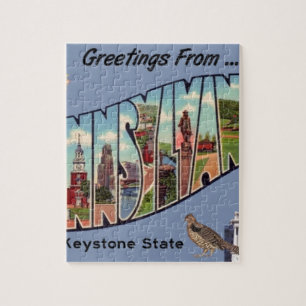 Greetings From Pennsylvania Jigsaw Puzzle