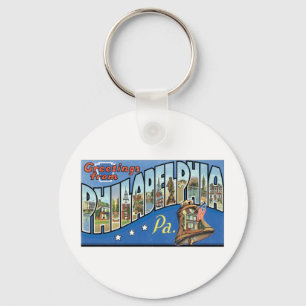 Greetings from Philadelphia, PA Keychain