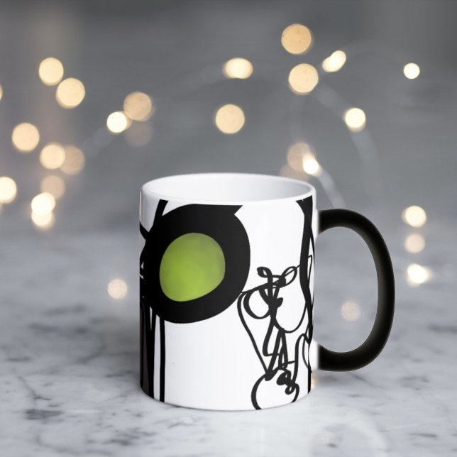 Greetings from Philydion: Abstract Black and White Magic Mug (Creator Uploaded)