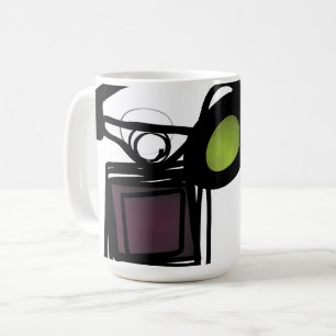 Greetings from Philydion: Abstract Black & White Coffee Mug