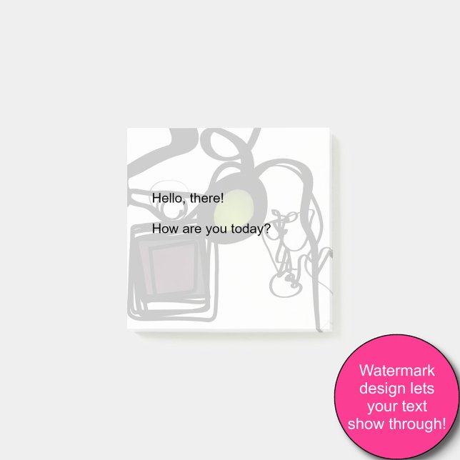 Greetings from Philydion: Abstract Black & White Post-it Notes (Creator Uploaded)