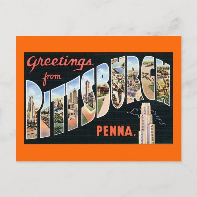 Greetings from Pittsburgh, Pennsylvania Postcard (Front)