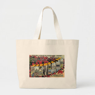 Greetings from Portland Oregon Large Tote Bag