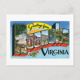 Greetings from Roanoke, Virginia Postcard