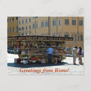 Greetings from Rome Postcard