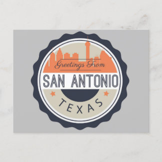 Greetings From San Antonio Texas USA Postcard