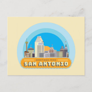 Greetings From San Antonio Texas USA Postcard