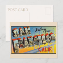 Greetings from San Francisco Large Letter Vintage