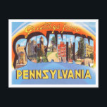 Greetings from Scranton, Pennsylvania Travel Postcard<br><div class="desc">Greetings from Scranton,  Pennsylvania Vintage Travel Postcard</div>