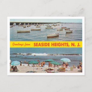 Greetings from Seaside Heights, New Jersey Travel Postcard