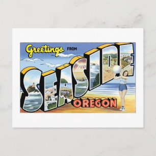 Greetings from Seaside, Oregon Postcard