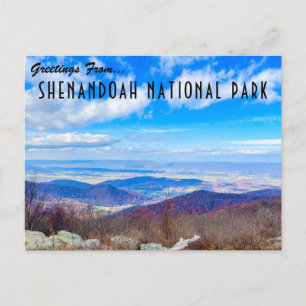 Greetings From Shenandoah National Park Postcard