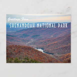 Greetings From Shenandoah National Park Postcard