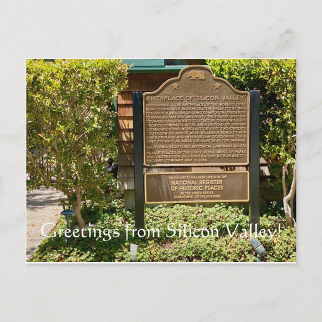 Greetings from Silicon Valley! Postcard (Front)