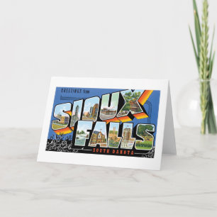Greetings from Sioux Falls, South Dakota! Retro Card