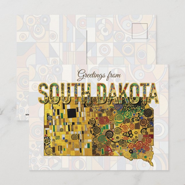 Greetings from South Dakota Postcard (Front/Back)