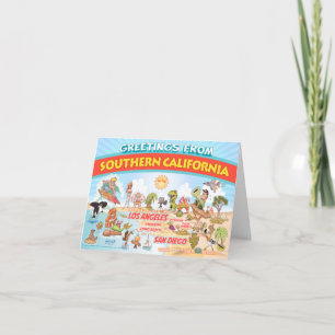 Greetings from Southern California Blank Card