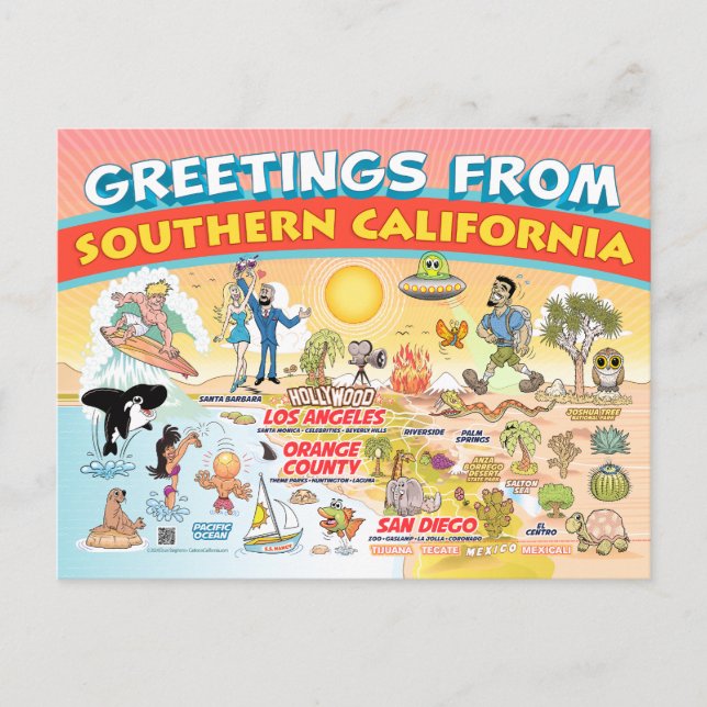 Greetings from Southern California Postcard (Front)