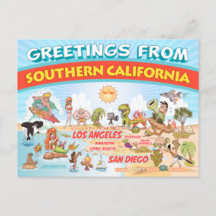Greetings from Southern California Postcard