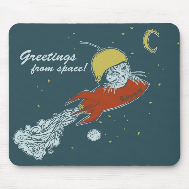 greetings from space - somc mousepad (Front)