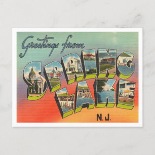 Greetings from Spring Lake, New Jersey Travel Postcard